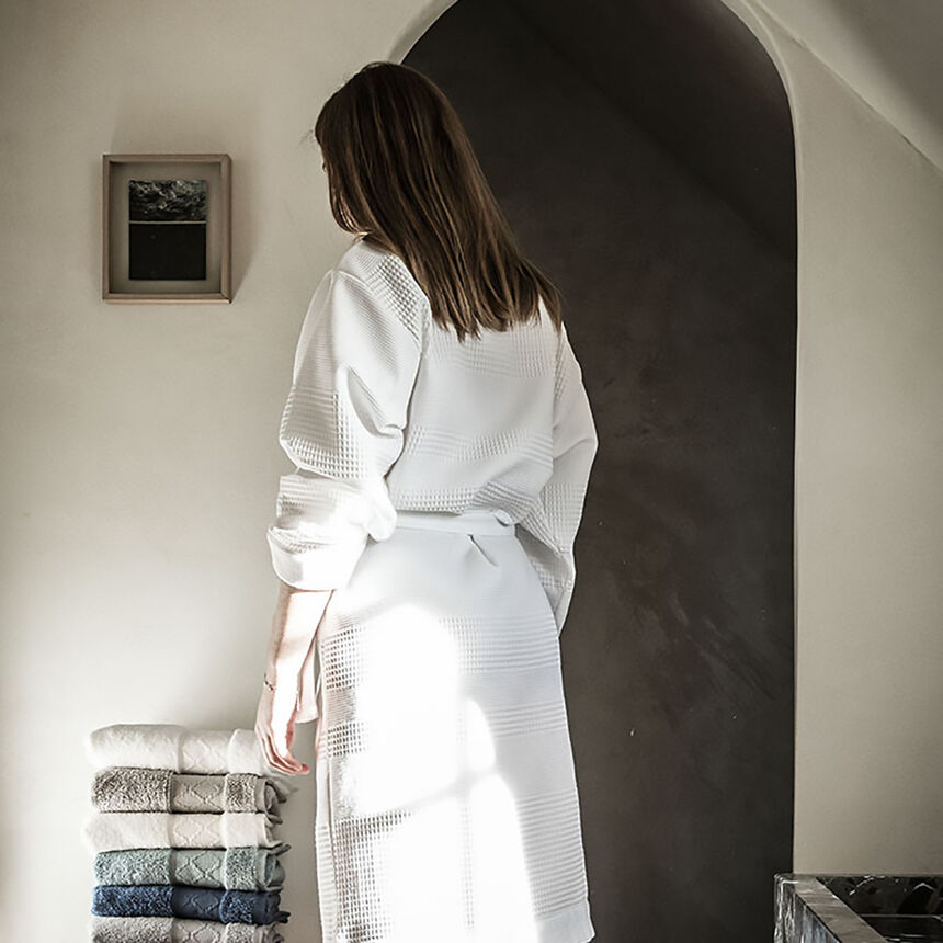 Accappatoio Volupt&eacute; Blanc Small 100% cotone, , hi-res image number 3